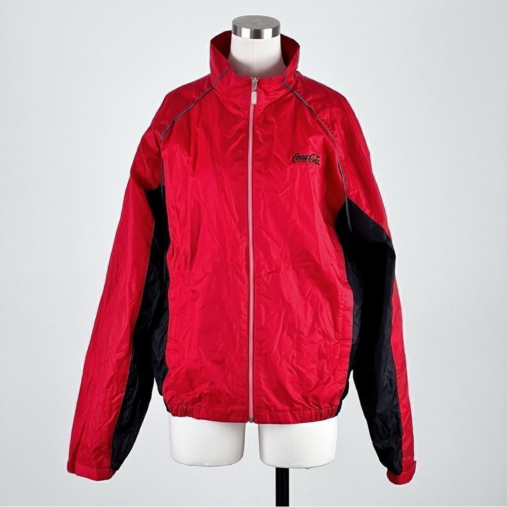 Vintage 90s Coca Cola Windbreaker Jacket Size M